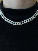 Colar corrente fecho quadrado