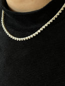 Colar cravejado corações