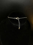 Pulseira onça branca cravejada