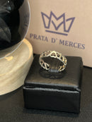 Anel coração vazado