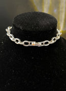 Pulseira coração cravejado