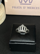 anel coroa cravejada 12