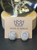 Brincos pedra cravada