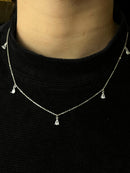 Colar cinco pingente de gotas